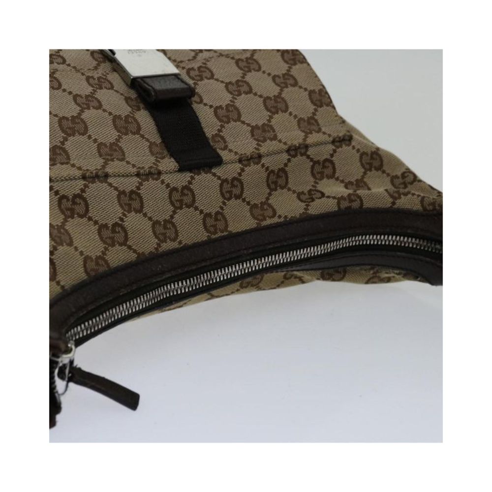 Pre Loved Gucci GG Supreme Monogram Messenger Bag Unisex Brown Shoulder Bags - Picture 6 of 8